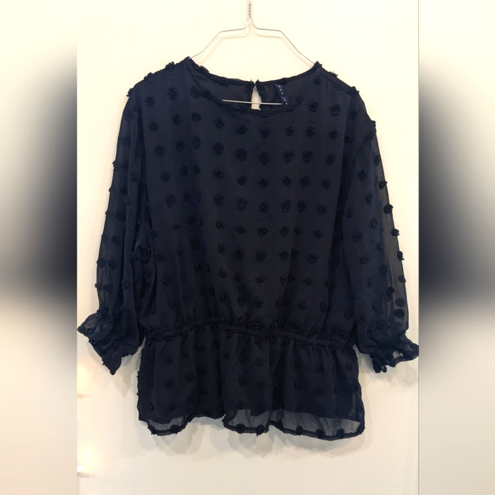 Luna Rae XL Chiffon Lined Blouse